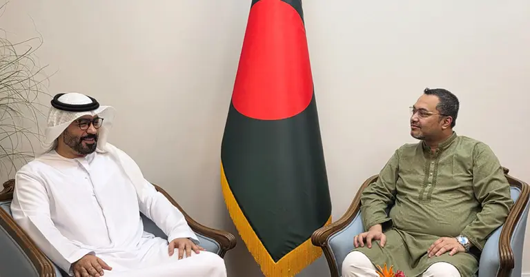 মাহদী আমিনের সঙ্গে আমিরাতের রাষ্ট্রদূতের বৈঠক